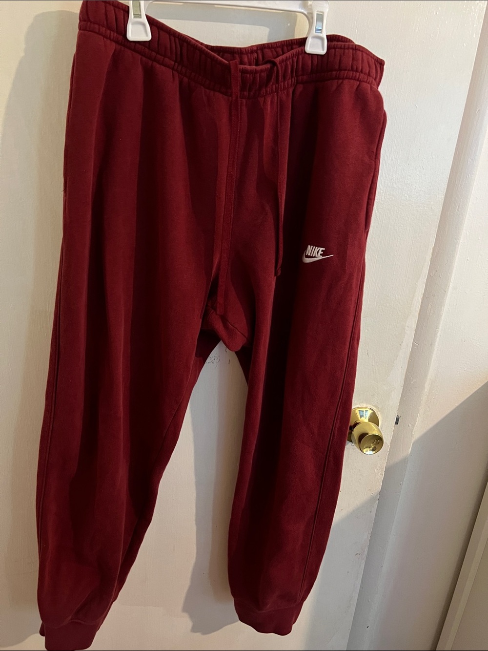 Nike Kids Burgundy Fleece Joggers